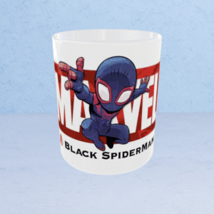 Marvel Black Spider-Man (Miles Morales) Chibi Mug – 325ml Superhero Ceramic Coffee Cup