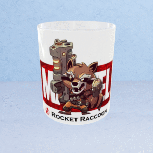Marvel Rocket Raccoon Chibi Mug – 11oz Ceramic Coffee Cup Guardians of the Galaxy