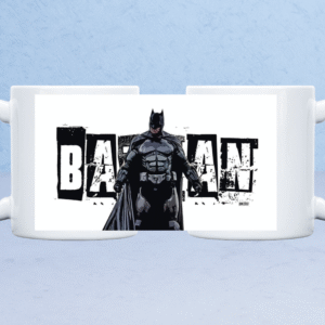 Full Wrap Batman Mug Design – Comic Print Coffee Cup