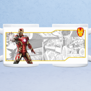 Full Wrap Iron Man Mug Design – Comic Print Coffee Cup