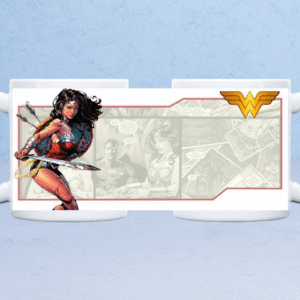 Full Wrap Wonder Woman Mug Design – DC Comic Print Coffee Cup